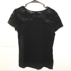 Lace Black Shirt